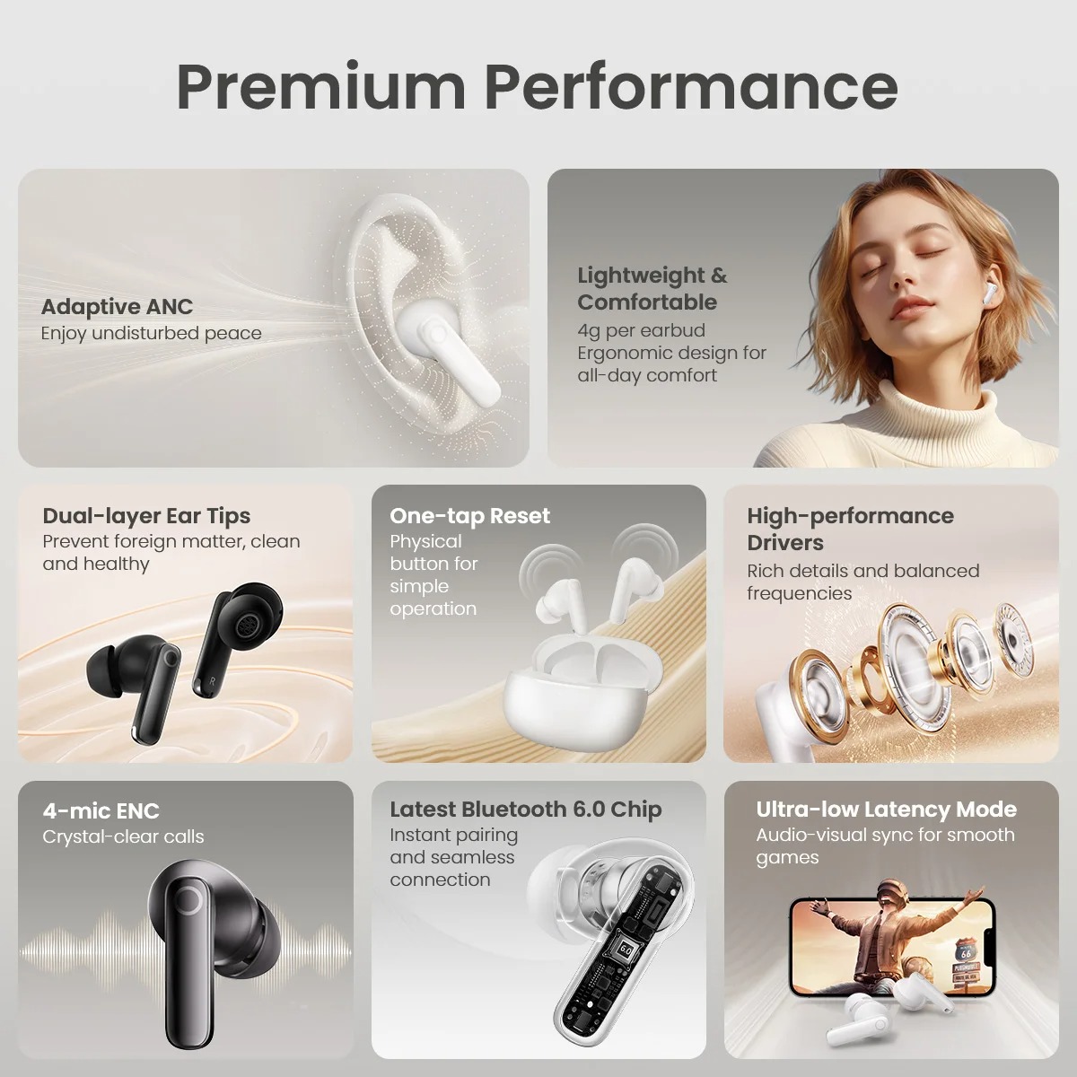 HAYLOU HQ5 ANC Wireless Earphones - Image 7