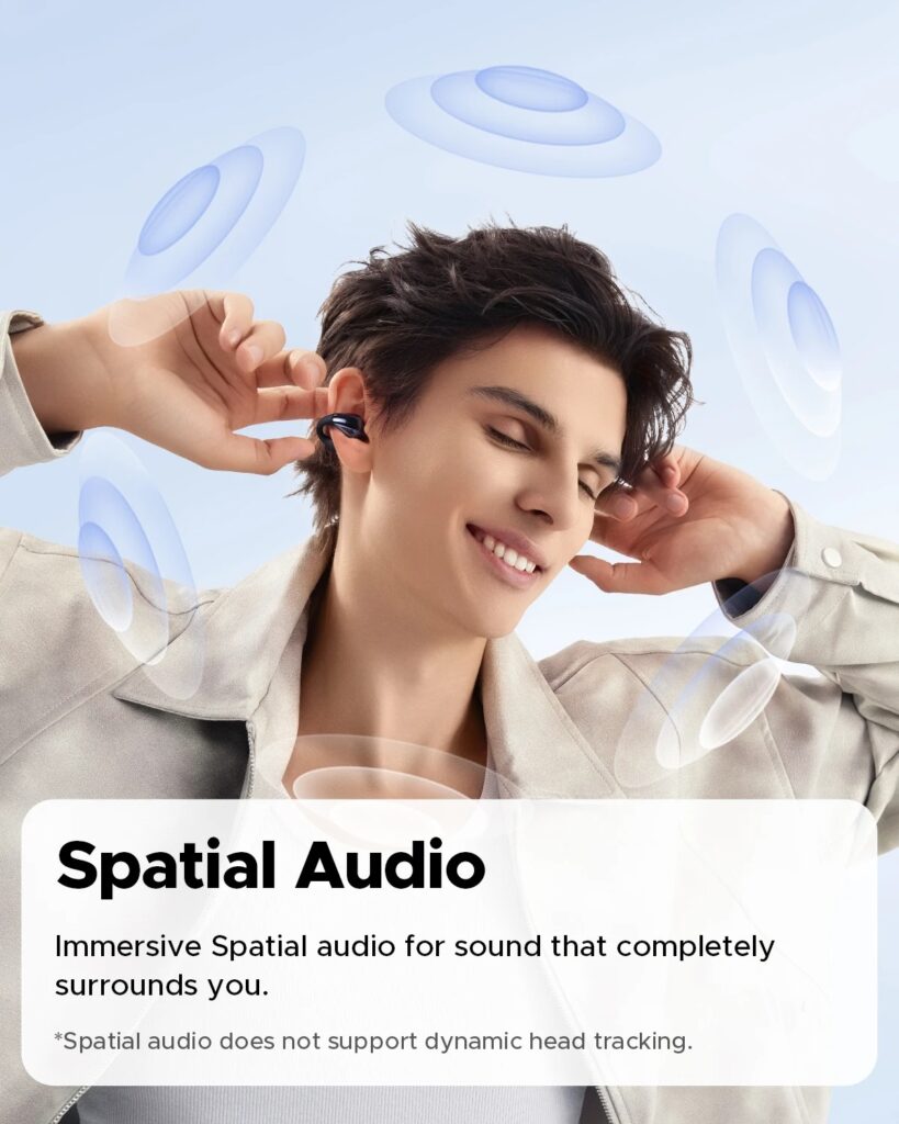 SoundPEATS PearlClip Pro Open Ear Earbuds Wireless Headphones
