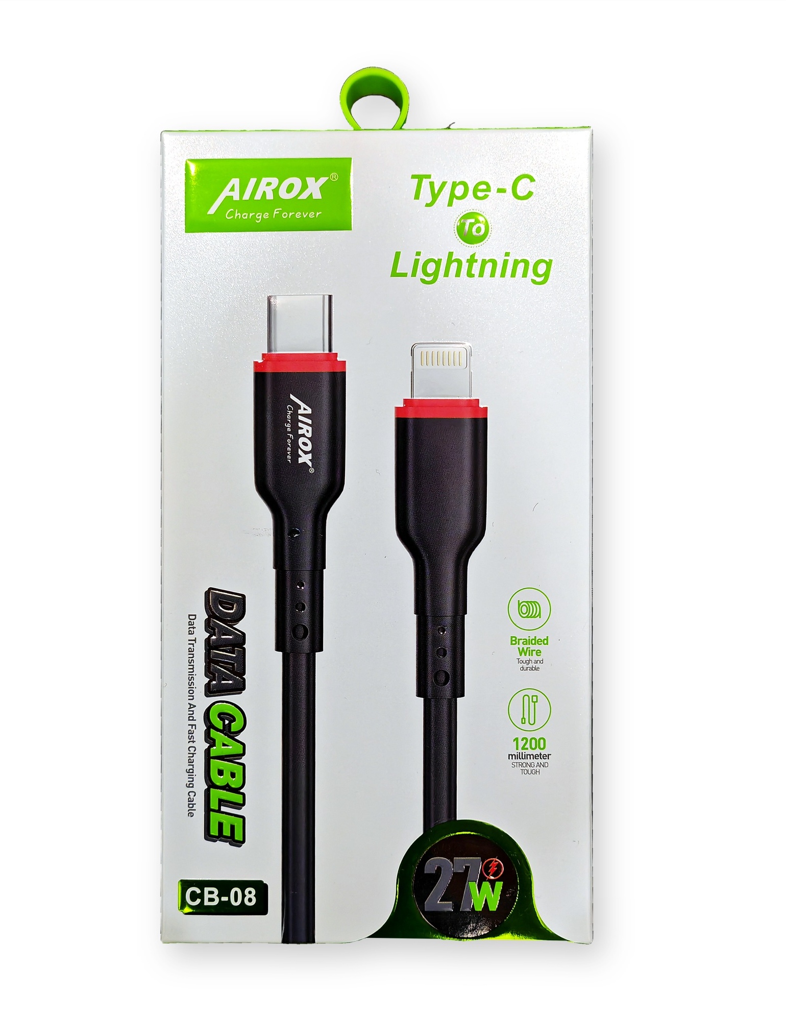AIROX CB-08 Type-C to Lightning Data Cable 27W
