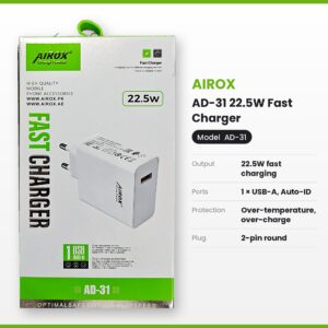 AIROX AD-31 22.5W Fast Charger (USB)