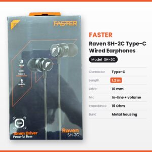 FASTER Raven SH-2C Type-C Wired Earphones