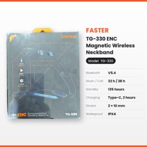 FASTER TG-330 ENC Magnetic Wireless Neckband